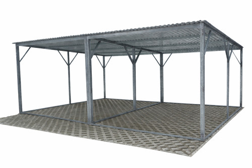 Blechgarage carport 5 x - carport, 6