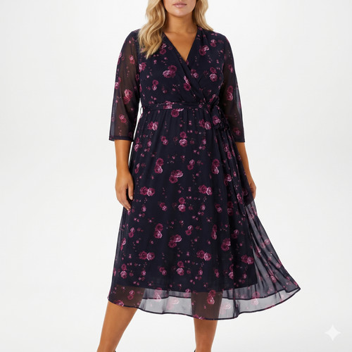 Aniston plus kleid meshkleid - plus,