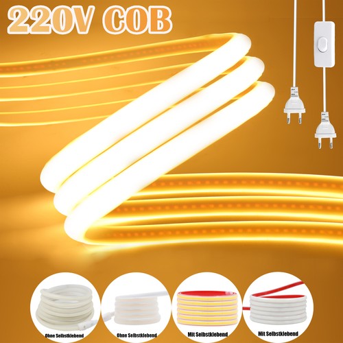 230v neon cob led streifen - neon,