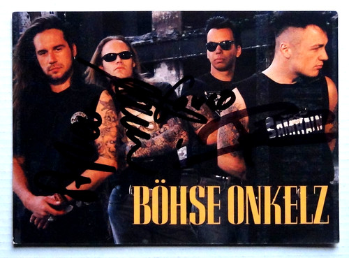 Böhse onkelz autogrammkarte - bÖhse,