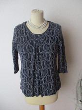 Erfo Damen Bluse-Jacke Twinset