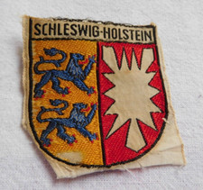 Aufnäher Schleswig - Holstein mit Wappen, original Stoffabzeichen Deutschland