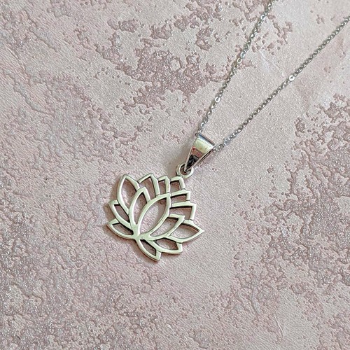 Solid 925 sterlingsilber lotus - solid,