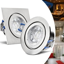 LED Einbaustrahler 230V Spot IP44 Set Bad Deckenstrahler GU10 4W 6W 7W MARE