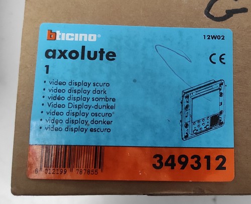 Bticino axolute 349312 - axolute, dark