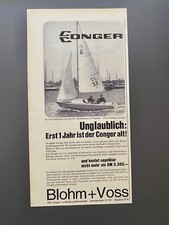 Blohm + Voss Conger Boot Sportsegler Jolle 1966 Vintage Ad Werbung Reklame