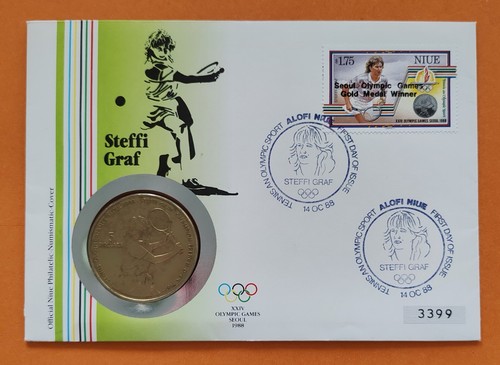 Niue dollar 1987 seoul - niue, 5