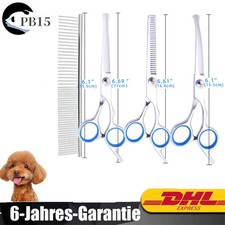 Profi Hunde Haarschere Set Gebogene Fellschere Mit Pfotenschere Gerade Gebogen