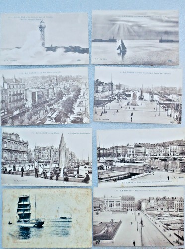 Havre 8 postkartenkarten - le,