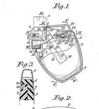 Altes, antikes Feuerzeug Flaminaire / Quercia : Ideen, Zeichnungen 1936 - 1985