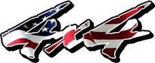 4x4 Decals - American Flag -