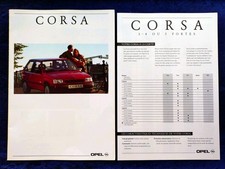 Opel Corsa A  City Viva GL Sprint GSI Prospekt 1991