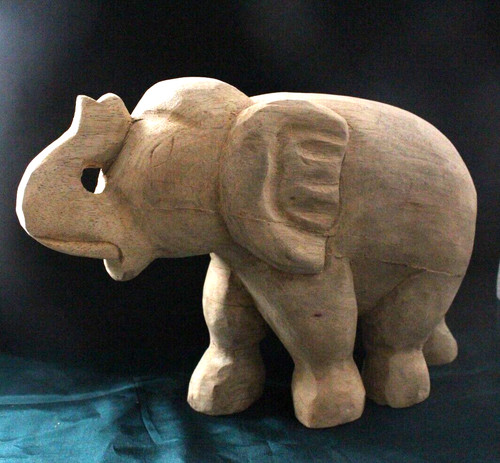 Elefant massiv holz - elefant,