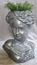 4,4 kg Büste Frauenkopf Frauenbüste Blumentopf Stein Deko Steindeko Damenbüste
