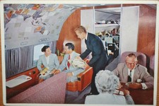 AK Airliner Postcard  Flugzeug KLM Super Constellation airline issue