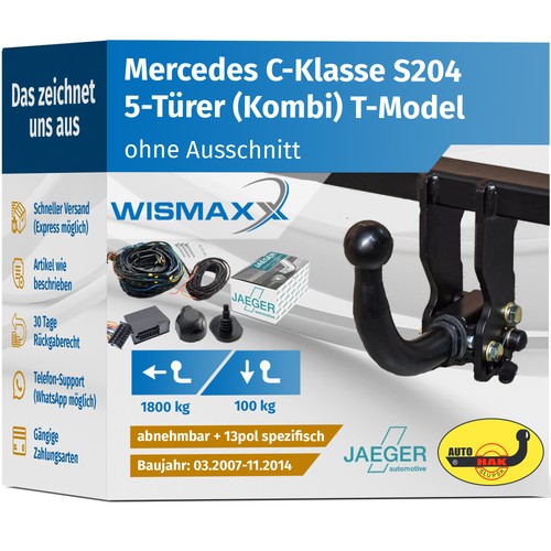 Ahk abnehmbar für mercedes - abnehmbar,