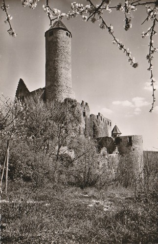 Postkarte burg hornberg am - postkarte,