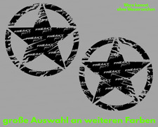 2 Stück Skull Aufkleber 14x14 cm Stern Totenkopf Auto Sticker Schädel PUNISHER