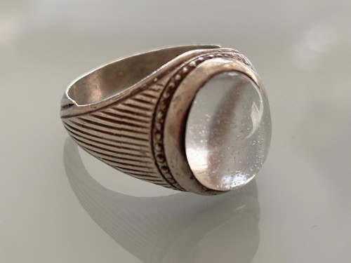 Herrenring mit bergkristall - herrenring,