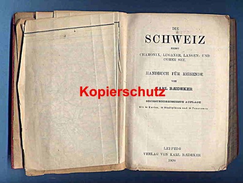 Reisefuehrer baedekers - reisefuehrer,