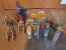 Original Ostheimer Ritterfiguren (8), Pferde (3) und ein Drachen, gebraucht