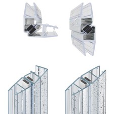 Magnetdichtung Duschtür Duschdichtung Duschkabine 90° & 135°& 180° 1 Paar 5-10mm