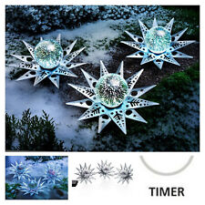 LED Bodenleuchten Sterne Timer Leuchtkugeln 3D Aussen Weihnachtsdeko Batterie