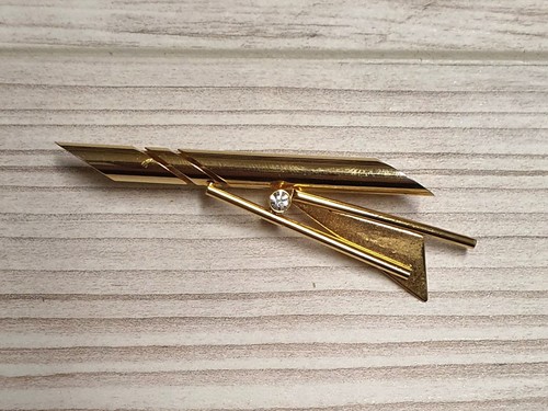 Antike brosche blumen gold - blumen,