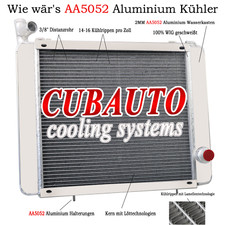 4 Reihe Al 62mm Wasser kühler Für 1972-1977 Triumph Stag 3.0L V8 MK2 MT
