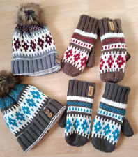 Mütze Wintermütze Handschuhe Norweger je 2 Paar Weihnachtsgeschenk Geschenk