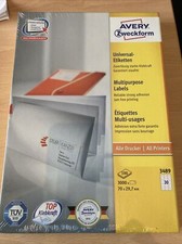avery zweckform etiketten 3489