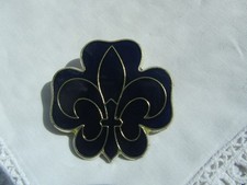 Französische Brosche Blau