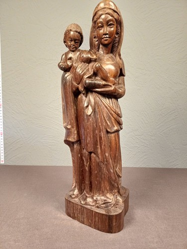 Antik statue madonna mit - statue,