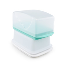 Tupperware Junge Welle Butterdose weiß mint + Butterschatz weiß