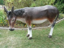 Esel lebensgroß Garten Deko