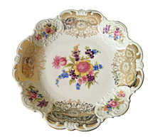 Prunkteller Golddekor Relief