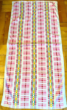 Chinesisches Badetuch Badestola Handtuch Blumen 60cmx120cm 1970er UNBENUTZT /K4