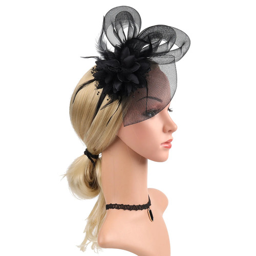 Fascinator haarschmuck feder - haarschmuck,