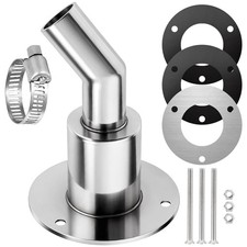 Durch Rumpf Auspuff Edelstahl