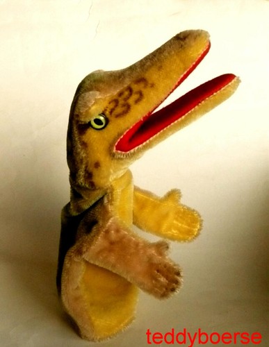 Alte steiff handpuppe krokodil - handpuppe,