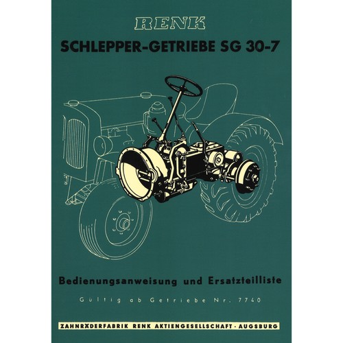 Renk schleppergetriebe 7 - renk, sg