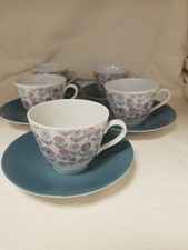 RÖRSTRAND  PALOMA 60ER JAHRE VINTAGE PORZELLAN KAFFEE SERVICE SCHWEDEN 5 PESONEN