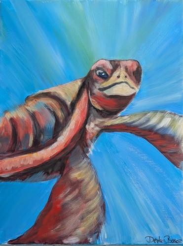 Acrylbild auf leinwand - auf,