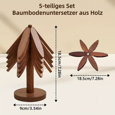6-teiliges Set Bambus Holz