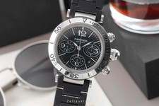 Cartier Pasha Seatimer Chronograph Stahl Automatik Herrenuhr W31088U2 2995