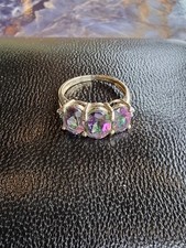 Topas und Diamant Ring gefasst