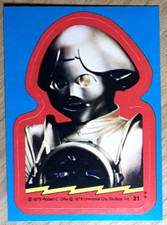 1979 Buck Rogers Sticker Card 21.  Gratis neuer Toplader