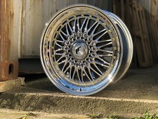 4x RETRO JR Wheels JR9 8x18 5x120 BMW E36 E46 E90 E87 E82 Chromfelgen ohne TÜV