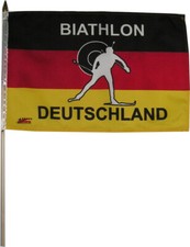 Biathlon stockfahne - biathlon,