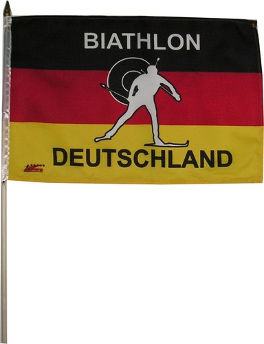 Biathlon stockfahne - biathlon,